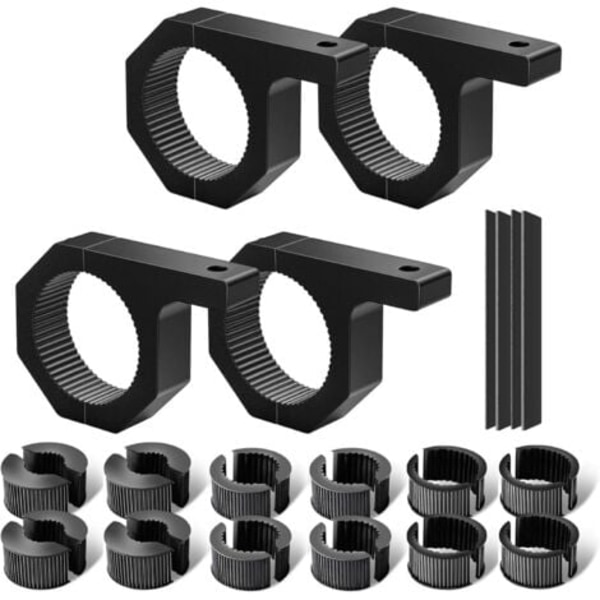 Arbejdslygtebeslag 19-32 mm, universel klemmebeslag til motorcykel, 4x4, ATV, UTV, lastbil, båd, tagbagagebærer (1,5\"/2\") 4 stk.