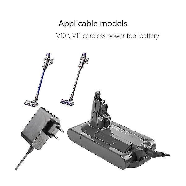 XJ-Laddare för V10 V11 V15 Sv12 Sv15 Dammsugare Ersättningsladdningskabel Batteri Strömadapter 30.45v kk