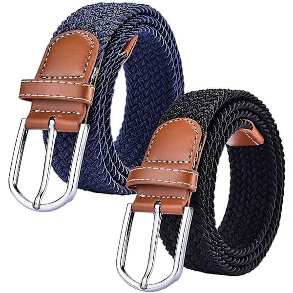 2-pack Stretchvävda bälten för dam - Jeansbälten för dam