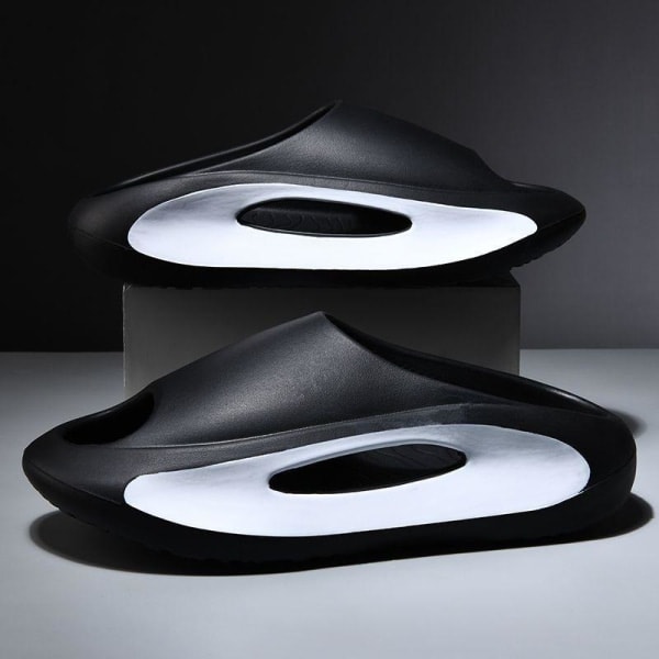 XJ-Mjuka Tofflor Slider Sandaler Skor Herr Dam Massagetofflor Kaki 42/43 kaki/grön