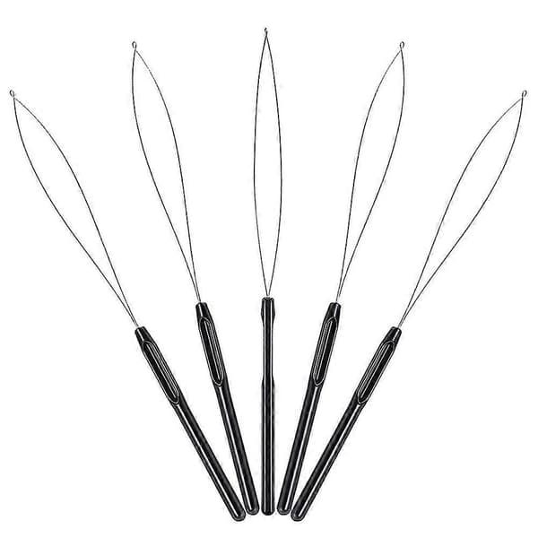 10 Pcs Hair Extension Loop - Threader Hook Tool and Bead Tool - For Hair Extension