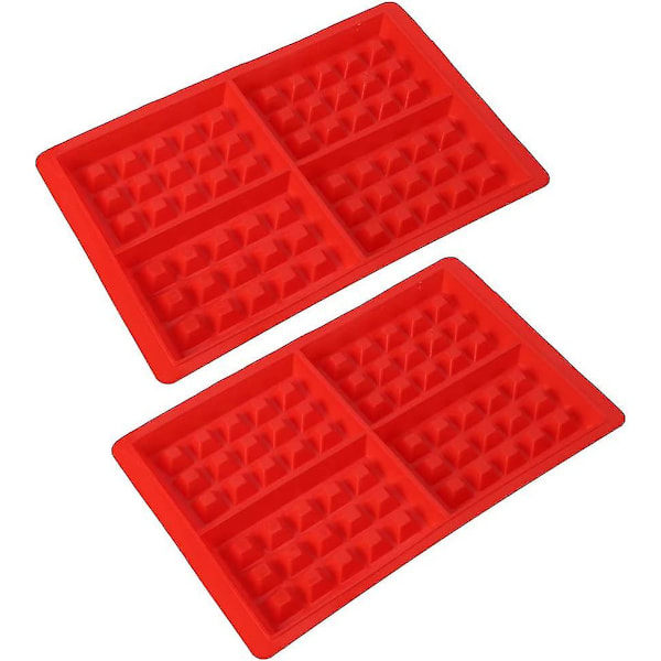 2 stk. Form Kageform, Vaffelform Silikone, Kageform Isterning Brødform, 28*18.4*1.5cm