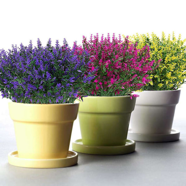 XJ-24 Bunter Kunstig Lavendel Falske Blomster For Hagedekor - fuchsia
