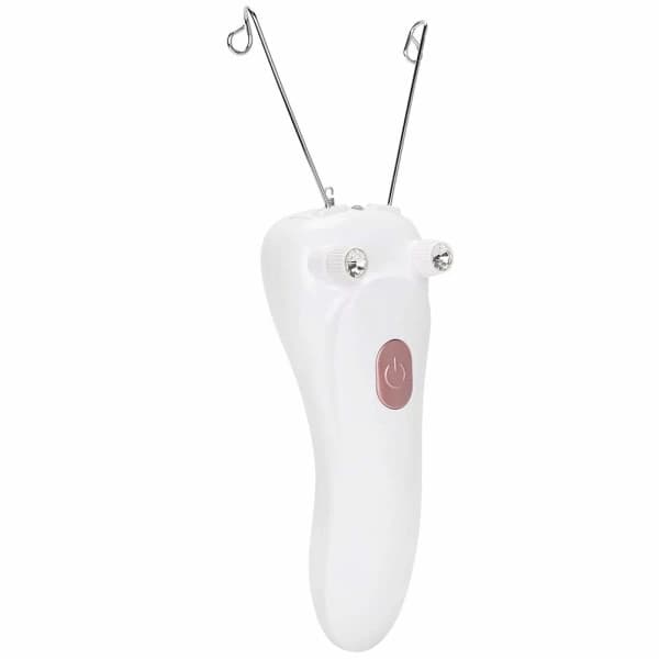 Elektrisk epilator for hårfjerning med bomullstråd (rosa)