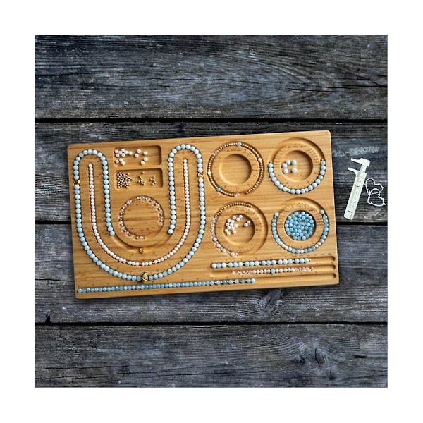 XJ-Wood Pärlbräda Pärlbräda Armband Fotlänk Träpärlbräda För Smyckestillverkning Armband Pärla
