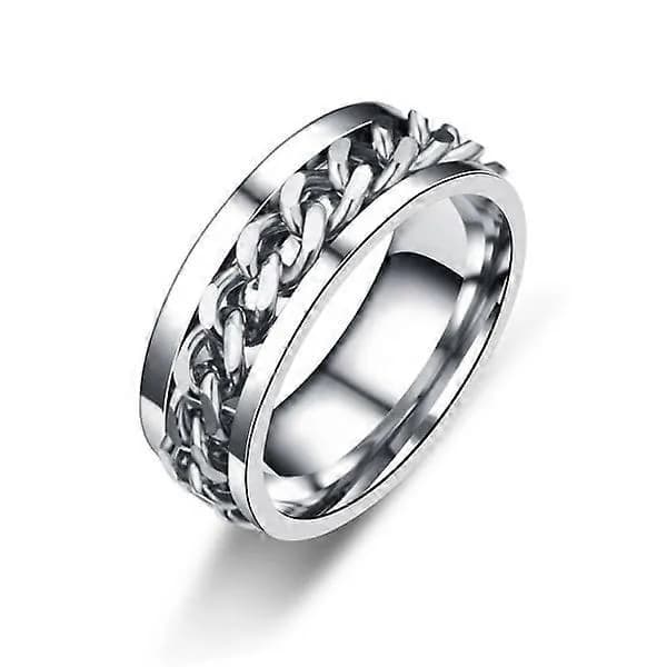 Antistressring med flaskeåpnerfunksjon sølv 20,7 mm Sølv Sølv S