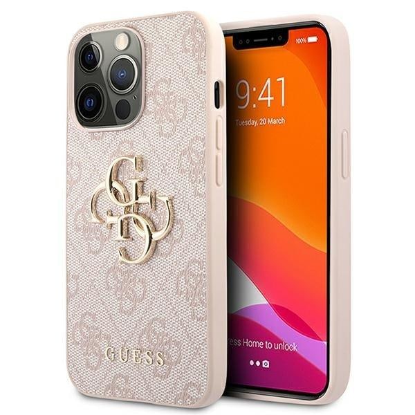 Guess Big Metall Logo Skal iPhone 13 Pro Max - Rosa