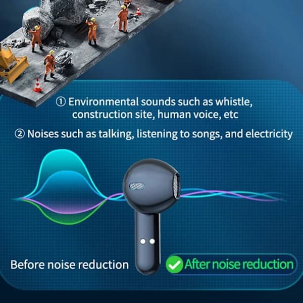 Bluetooth-kuulokkeet Langattomat Bluetooth 5.2 MUSTA musta
