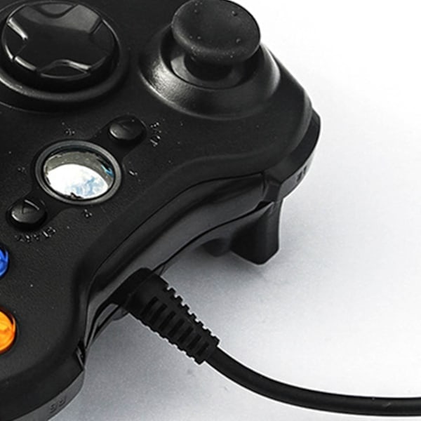 Langallinen peliohjain Xbox 360:lle Universal Vibration Langallinen Joystick-peliohjain Androidille PC:lle Musta