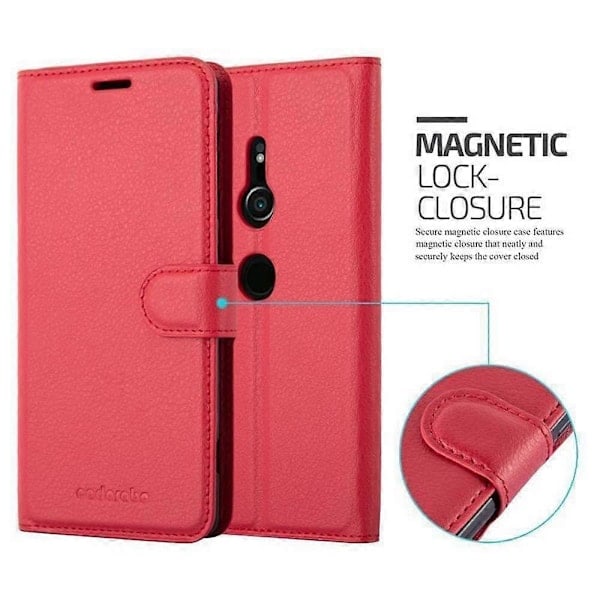 Sony Xperia XZ2 -kotelo - Suojaava kotelo korttipaikoilla ja jalustatoiminnolla