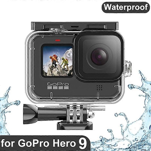 GoPro Hero 12/11/10/9 -urheilukameran vedenalainen 45 m:n vedenpitävä kotelo 3 suodattimella