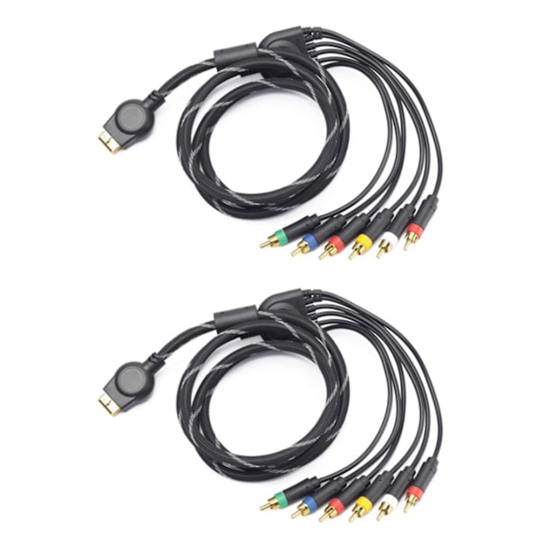 XJ-2x Komponentkabel 1,8m Lämplig För Ps2/ps3 Lämplig För Ps 2/3 Högupplöst Spelkabel Tillbehör