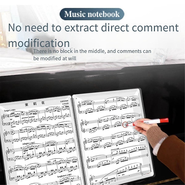 XJ-Nodemappe, Musikbinder, egnet til klaverspil og enhver lejlighed, hvor der bruges noder