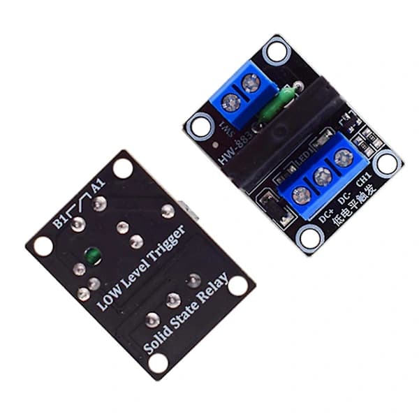 -883 1-kanals 5V Lavnivå Solid State Relémodul med Sikringer Solid State Relé 250V2A