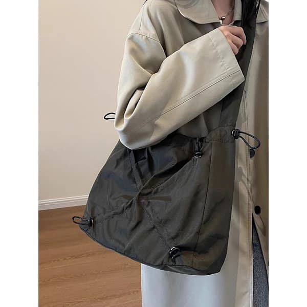 Nylon stofpose til kvinder med stor kapacitet, ny trendy si[pl]