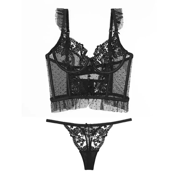 Felinus Sexy Fransk Blondebroderi BH-sett Høy Kvalitet Push Up Bryllup Hvite Undertøy Komfortabelt Dameundertøy Intimates