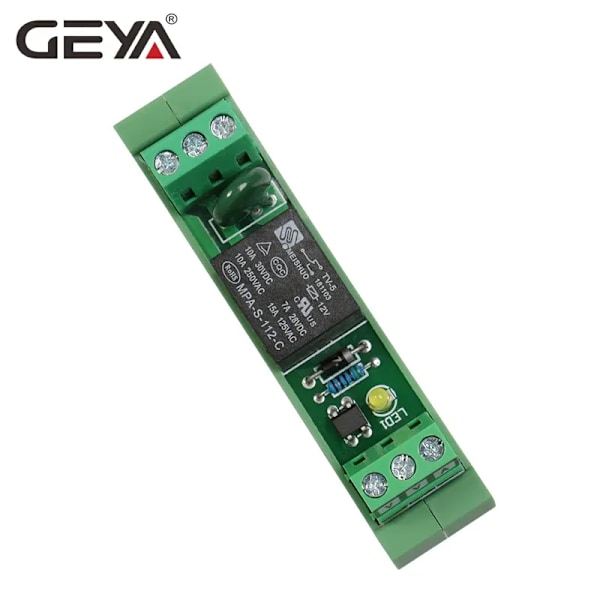Grossist GEYA 1-kanals Relämodulkort 5V 12V 24V 48V 110V 230VAC 1CH Relämodul Elektromagnetiskt Relä