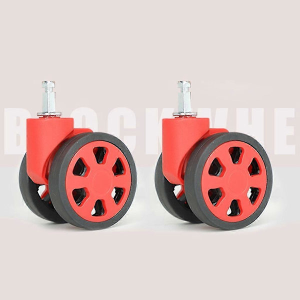 Durable Replacement Wheels Universal Silent Wheels Versatile Wheels 1 Pair For Luggage Smooth Rolling & Easy To Install Rose Gold