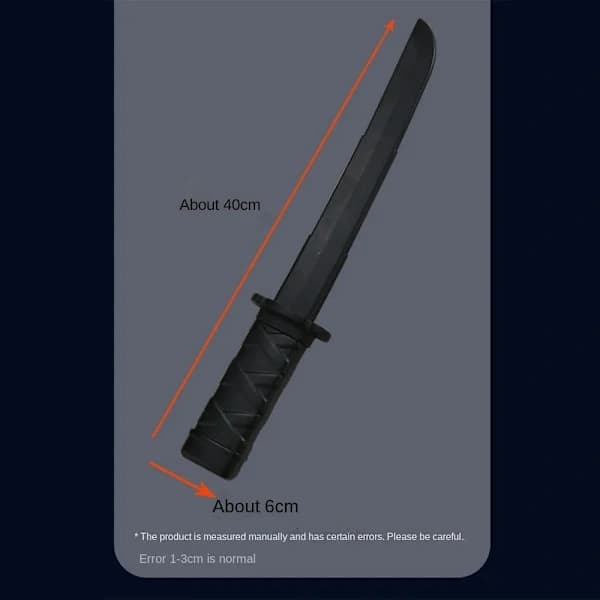 3D-printad Fidget Samurai Leksak 3D Gravity Katana Leksaker SVART svart