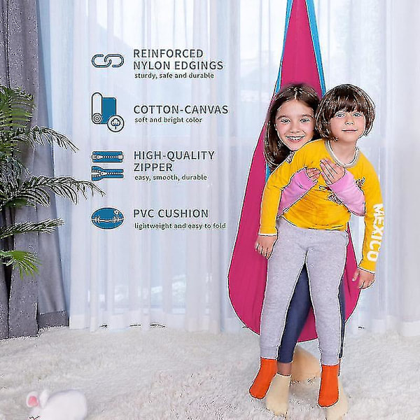 Hammock Swing for Kids, Hanging Chair for Children Suitable for Indoor and Outdoor Use