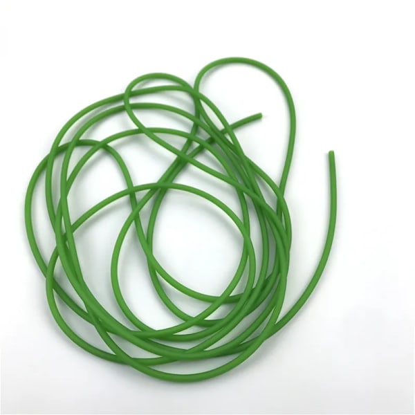 Grøn Naturlig Latex Slangebøsse Gummi 0.5-5M Til Jagt Skydning Høj Elastisk Slange Tilbehør 2X5mm Diameter Bue Skydning