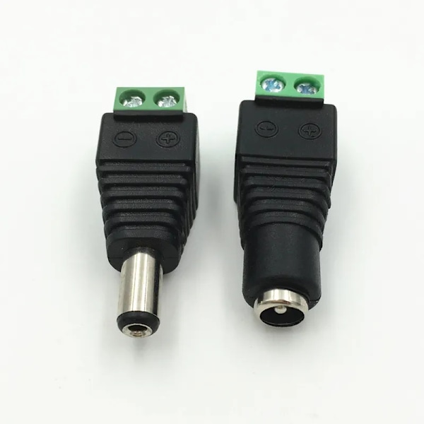Engros 1 stk. CCTV BNC-stik DC-strømstik 2,5 mm 3,5 mm han hun Audio Video Balun System Sikkerhedsadapter Coax CAT5 RJ45 USB-stik
