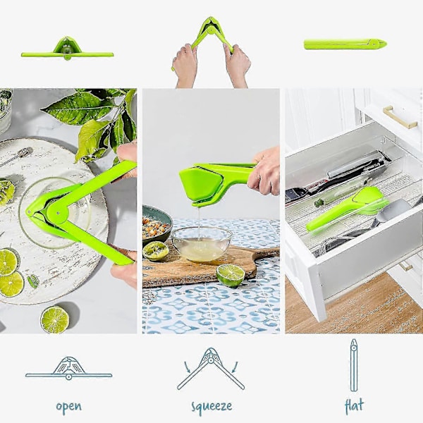 Lemon Squeezer, Simple Manual Lemon Juicer, Foldable Citrus Juicer for Space-Saving Storage, Lemon Press