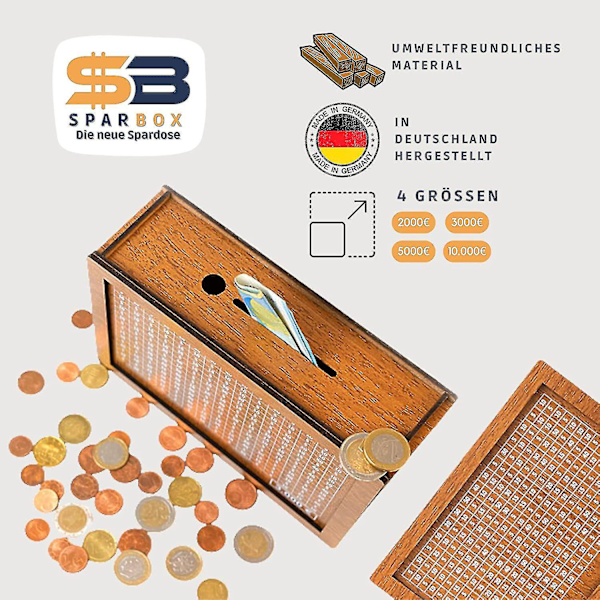 4 Storlekar Spargrisar   Sparlådor Med Sparmål Och Siffror