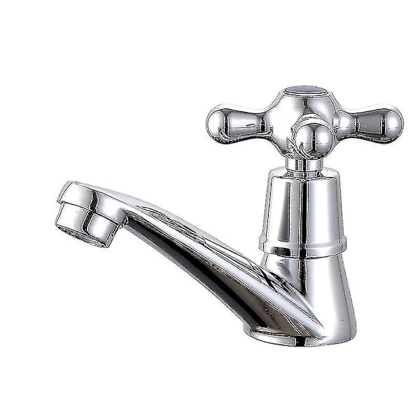 Enkel Kallvattenkran, Krom, Enkel Kallvattenkran för Handfat, För Hem, Badrum, Toalett, Diskbänk, Bänkskiva, Kök