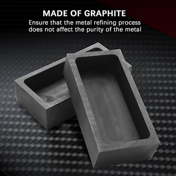 4 Stykker 1 Kg Grafittstøpeform Støpestøping Digelform Sølv Gullstøpeform Smelting Cas