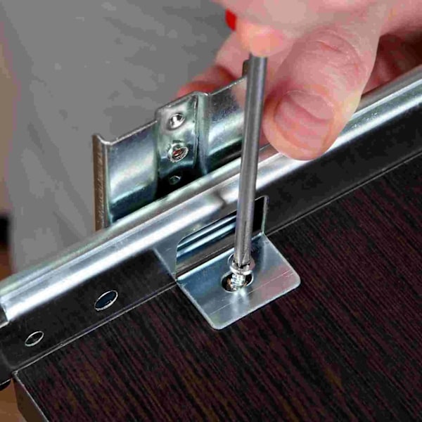 Skrivebordskeyboard Skuffe Skinne Skrivebord Bakke Glideskinne Justerbar Stål Sidemontering Passer Under Skrivebord Computer Glideskinne