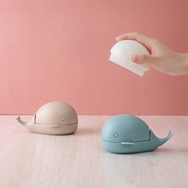 XJ-Silikon Diskborste 3-pack Kreativ Liten Val Diskborste, Nagelborste