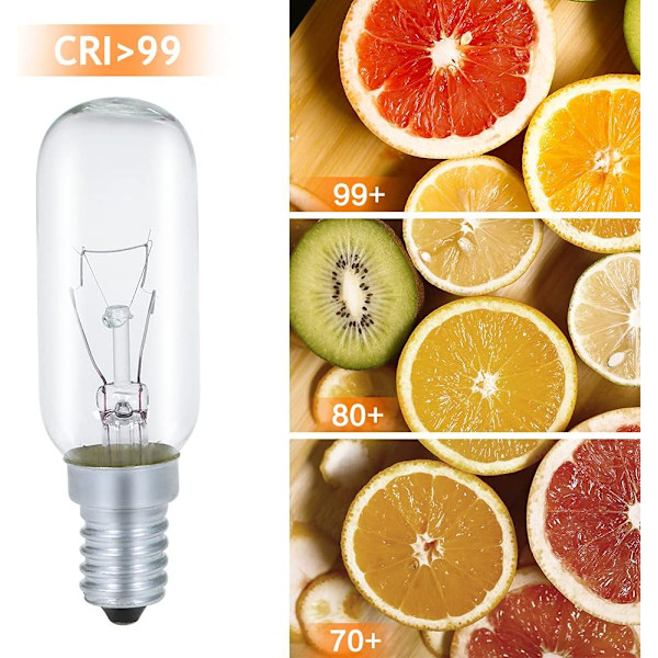 XJ-Glödlampa för Köksfläkt E14 40W 230V 2700K Varmvit