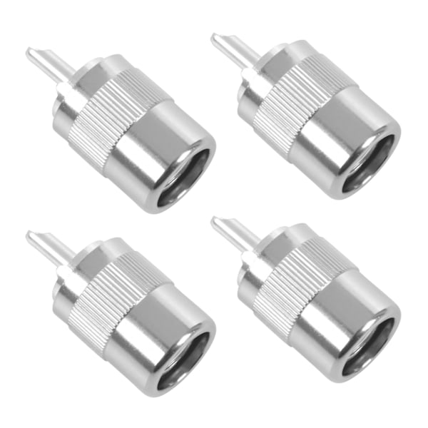 XJ-4x Uhf Pl259 So239 Hankontakt Twist-on Kontakt Rfc400 Rg8 Rf Koaxial Adapter Kontakt, silver
