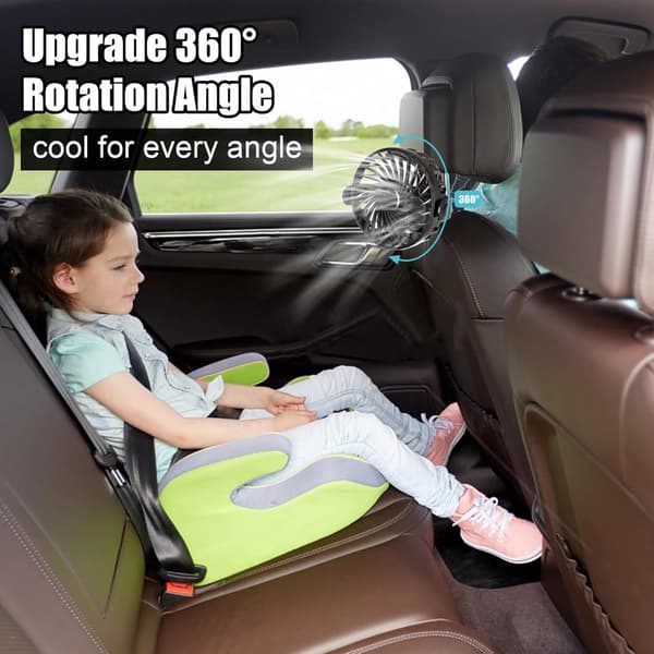 Mini Klapvognsventilator, USB Genopladelig, Stille, 3 Hastigheder, 360° Roterende, Silikone Stativ, Til Babyklapvogne Og Barnesenge, Sort