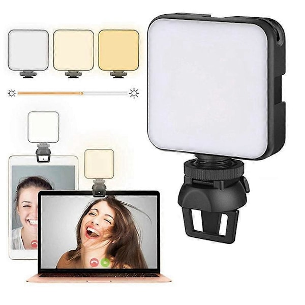 XJ-Fylllys Type-C Port Videokonferanse Justerbar LED-lampe Telefonkamera Datamaskin Live Sending Ph