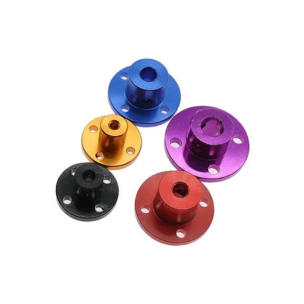 Färgad aluminiumlegering flänsplatta styv flänskoppling 3/5/6 mm hål motorstyrningsaxelkontakt 3D-skrivartillbehör