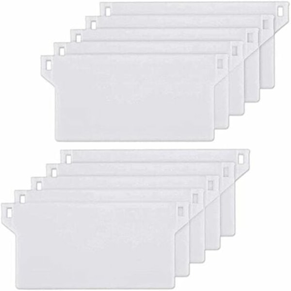 Tyngdplatta för Lamellgardiner, 10-pack, Tyngder för Vertikala Gardiner, Vit Reservdel för 127 mm Vertikala Lameller