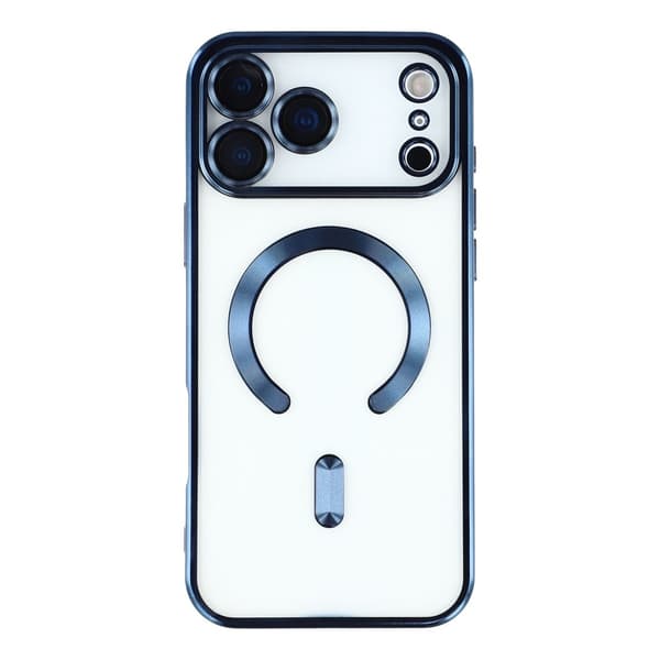 iPhone 17 Pro Cover MagSafe Elektrobelagt TPU Blå 32