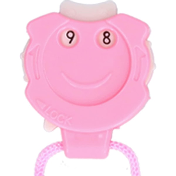 XJ-3 stk strikketæller, rækketæller, strikkemaskemarkør, hæklemærke, pink (YJD)