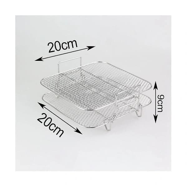 2-lags stativ Stabelbart Grillrist Mindre stål For 4,2-5,8qt Kit Ovn Er E