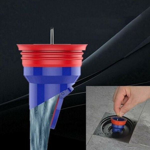 Brusebund Afløb Kontraventil Magnetisk Levitation Envejs Afløbsventil Hurtig Stopper Badekar Lugtsikker Køkken 5,31x5,31 cm