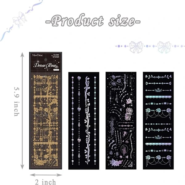 Tarrat Holografiset tarrat Glitter-tarrat