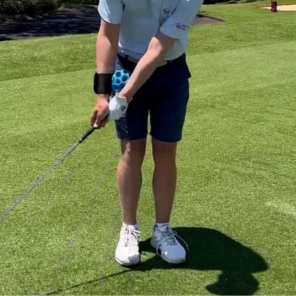 【xj】Golftræner Bold Golf Swing Posture Corrector Golf Træningshjælpemiddel