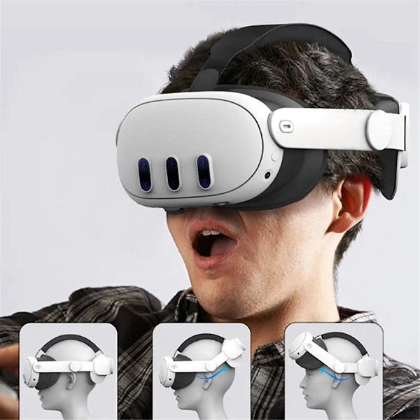 XJ-Pääpanta Quest3 VR-kuulokkeille Dekompressiotuki Säädettävä Elite-pääpanta Questille