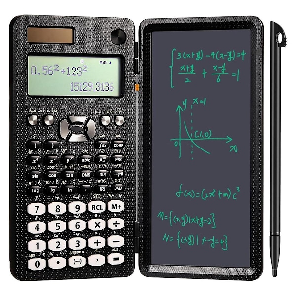 XJ-Vitenskapelig Kalkulator Med LCD Skrivematte Kalkulator Egnet For Skole Solkalkulator (991es,