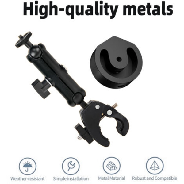 Takstativ for bil, klemme i rustfritt stål for Starlink Mini, mini bilklemmeholder