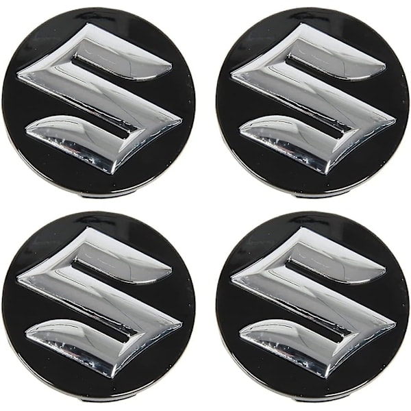 4 st 54 mm Bilnavkapslar för Suzuki Swift SX4 S-cross Ignis Vitara Solio Bandit Swace, Rostfria Fälgcentrumkapslar Trim