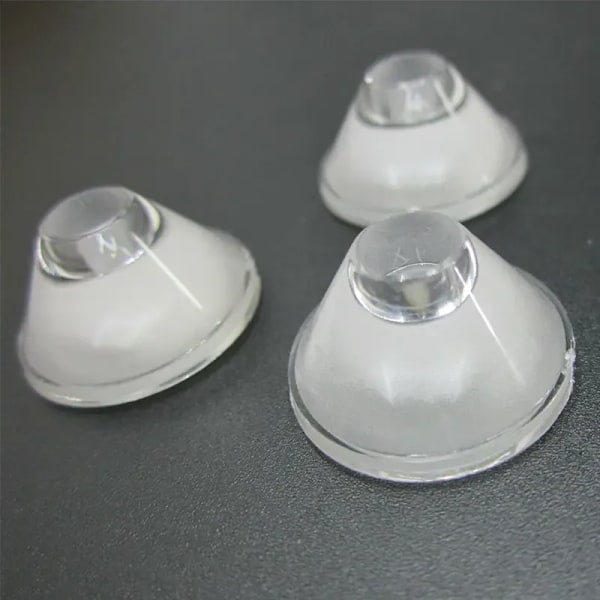 20mm Optisk LED-lins PMMA Akryl Platt Frostade Linser 5 10 15 30 45 60 90 120 Grader För 1W 3W 5W Högeffekts LED-chip