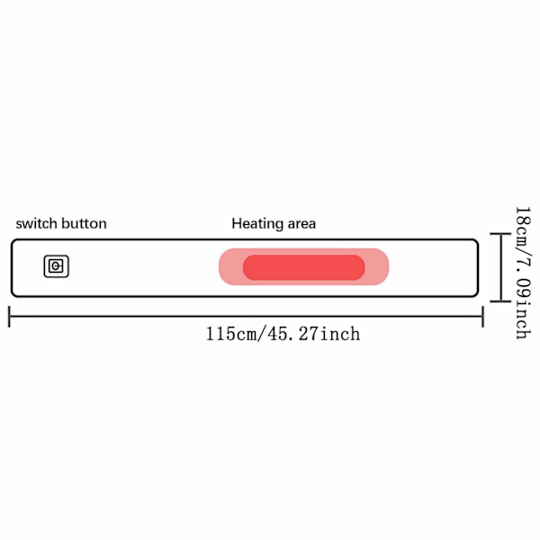 XJ-Vinterhalsduk for Kvinner USB Smart Lading Hals og Skuldre Vinter Kuldesikkerhet og Varm Oppvarming Menn og Kvinner Halsduk